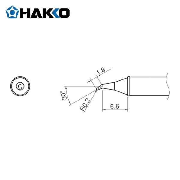 白光 HAKKO T31-02JS02 こて先/0.2RSSB型 (1本)