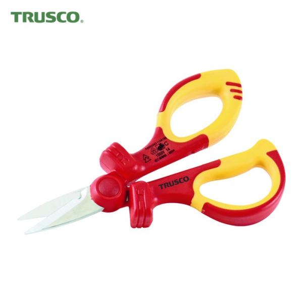 トラスコ TRUSCO 絶縁電工ハサミ 150mm (1丁) TZES-150