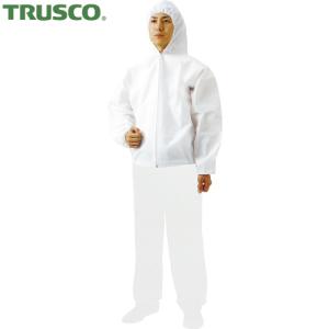 TRUSCO(トラスコ) TRUSCO(トラスコ) 不織布使い捨て保護服フード付ジャンバー Sサイズ(1着) 品番：TPC-F-S