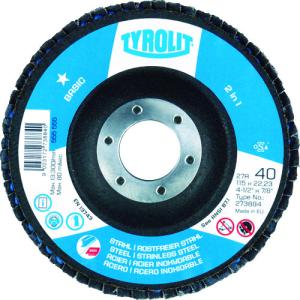 ＴＹＲＯＬＩＴ　フラップディスク　ベーシックタイプ　１２５ｍｍ　＃１２０　（10枚）　品番：719796