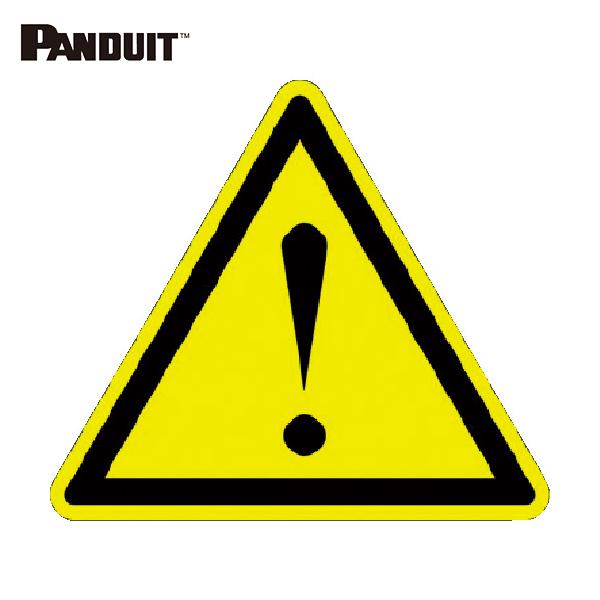 パンドウイット ISO警告ラベル 危険地域 (100枚入) (1袋) 品番：PESW-C-9Y