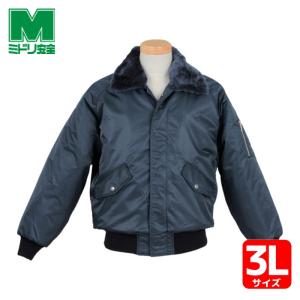 ミドリ安全 軽量防風防寒ブルゾン ネイビー M [M3147-UE-M] M3147UEM
