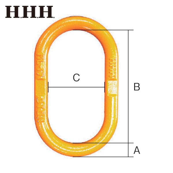 HHH(スリーエッチ) 鍛造製親環マスターリンク 2t (1個) 品番：ML-14