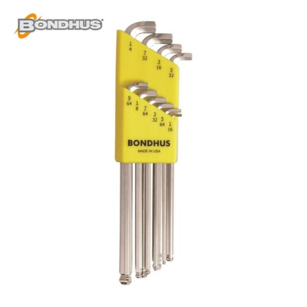 ボンダス BONDHUS SBLX10B スタビー・ボールポイント L-レンチ ロング インチ セッ...