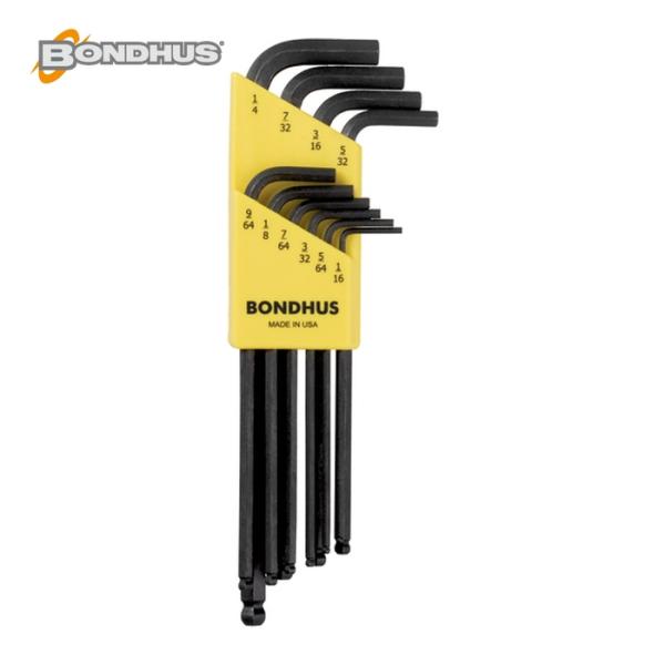 ボンダス BONDHUS BLX10 ボールポイント L-レンチ ロング インチ セット10本組(1...