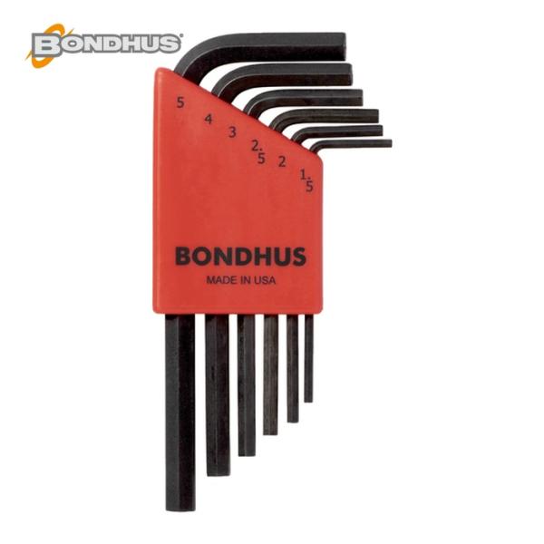 ボンダス BONDHUS HLX6MS 六角L-レンチ ショート セット6本組(1.5-5mm) N...