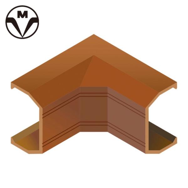 マサル工業 ケーブルカバー 壁用 ニュー・エフモール付属品 イリズミ 2号 ブラウン (1個) 品番...