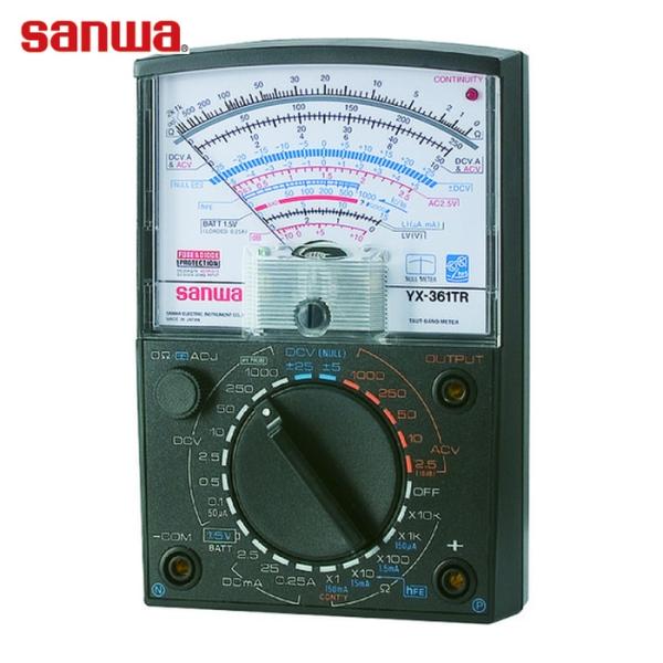 三和電気計器 SANWA マルチメーター アナログマルチテスタ 1000V測定可能 (1台) 品番：...