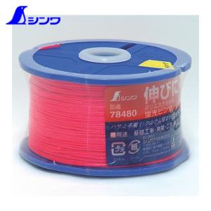 シンワ測定 78480 ポリエステル水糸 リール巻蛍光ピンク 太 0.8mm 270m (1個)