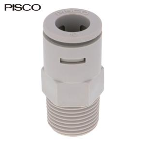 PISCO ピスコ APC10-03 ケミカル継手 チューブフィッティングケミカル ストレートチューブ10mmネジR3/8 (1個)