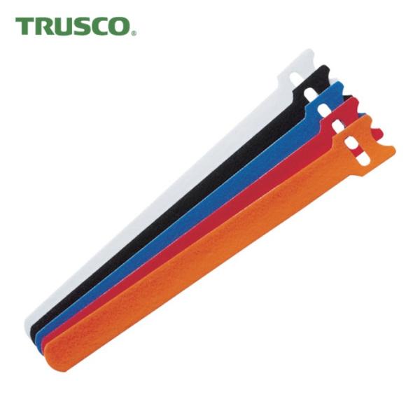 トラスコ TRUSCO マジックバンド 超薄型 ストラップ 15cm アソート (5本入) (1袋)...