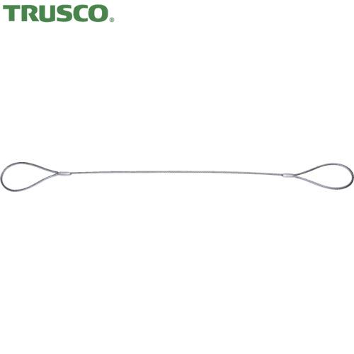 TRUSCO(トラスコ) ワイヤーロープスリング Aタイプ アルミロック 6mmX3m (1本) T...