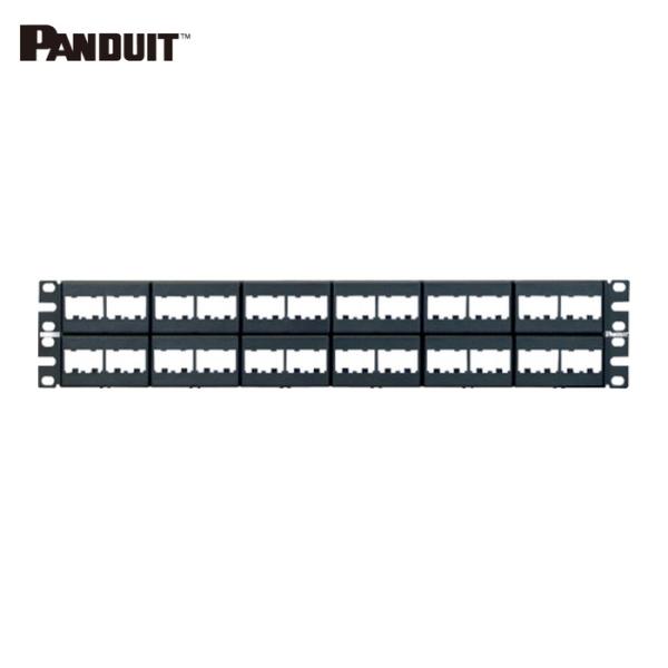 パンドウイット PANDUIT CPP48WBLY モジュラーパッチパネル枠 4ポートフェースプレー...