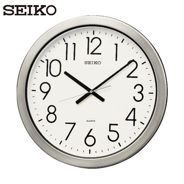 SEIKO 防湿・防塵型オフィスクロック 直径444×44 金属枠 (1個) 品番：KH407S