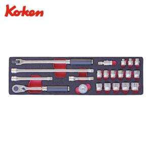 TONE（トネ） 1560M ソケットレンチセット 差込角9.5mm 17点セット 6角