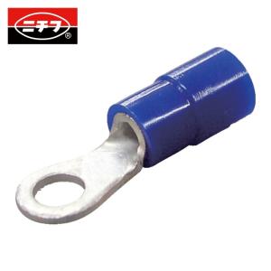 ニチフ TMEX 2-5M-BLU 環境配慮形絶縁被覆付丸形端子R形(100個入)より線1.04~2.63外寸8mmスタッド径5.3mm (1Pk)｜工具ランドヤフーショップ