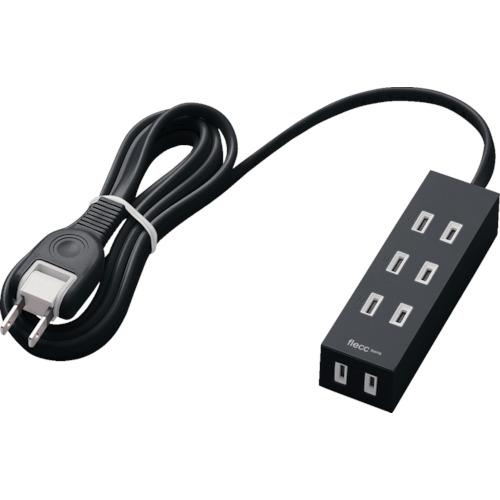 エレコム ELECOM シャッタータップ flecc barra 4個口 2.0m ブラック (1個...