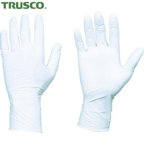 TRUSCO(トラスコ) 使い捨てニトリル手袋TGスタンダード 0.08粉無白S 100枚 (1箱)...