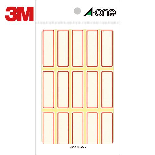 3M エーワン[[TM上]] セルフラベル 赤枠 (18枚入) (1Pk) 品番：03004