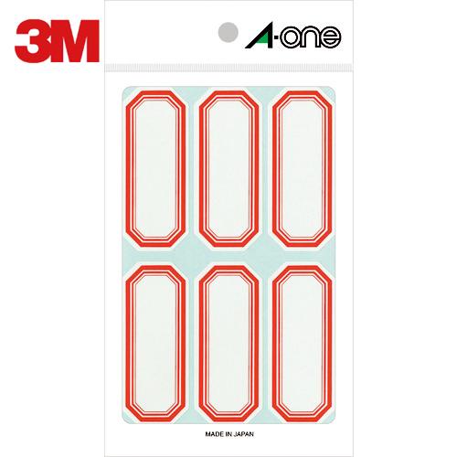 3M エーワン[[TM上]] セルフ角ペーパー 小 赤 (18枚入) (1Pk) 品番：05001