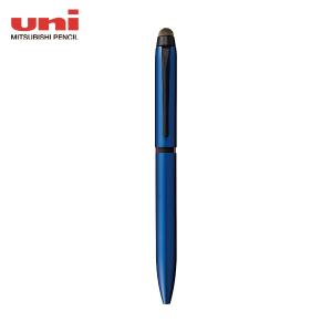 uni 3色ボールペン&タッチペン ネイビー (1本) 品番：SXE3T18005P9｜kouguland