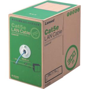 エレコム EU RoHS指令準拠LANケーブル CAT5E 300m ブルー (1箱) 品番：LD-CT2/BU300/RS｜kouguland