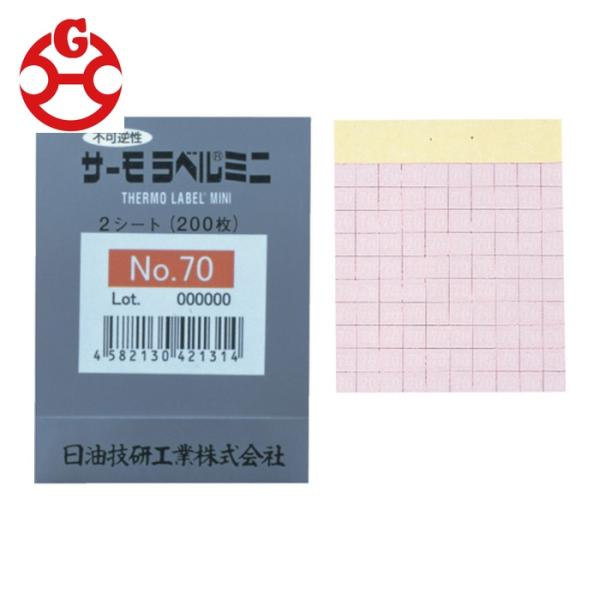 日油技研工業 NO.80 サーモラベルミニ 不可逆性 80度 (1Cs)