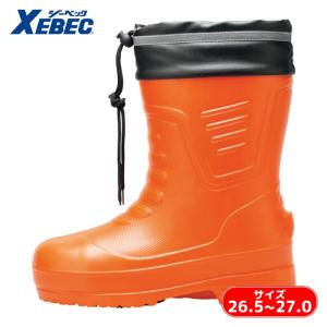 ジーベック（XEBEC） 85705 セーフティ防寒長靴 L ネイビー 26.0~26.5