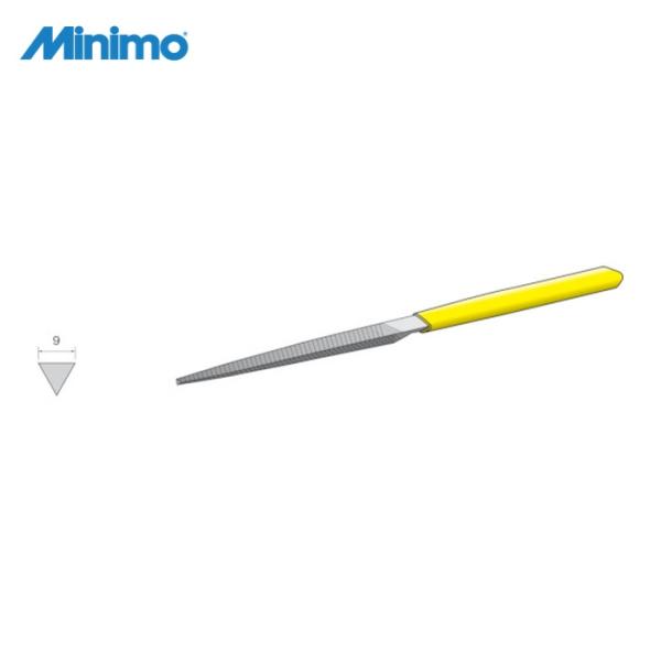 ミニター Minimo RD5115 シャープカットヤスリ 中目 三角 (1本)