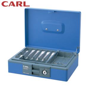 カール 手提げ金庫 キャッシュボックス CB-8400-B ブルー A5サイズ (1台) 品番：CB-8400-B(CARL)｜kouguland