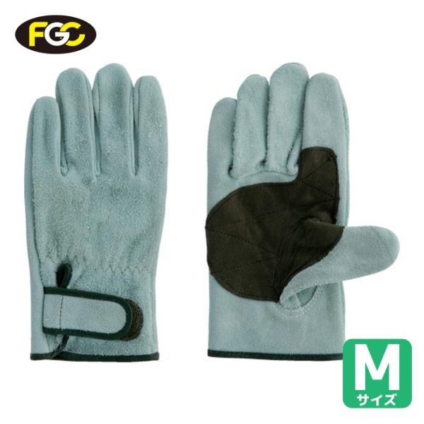 富士グローブ 牛床革オイル加工手袋(袖口マジックタイプ) JS-328 ジャストマジック M (1双...