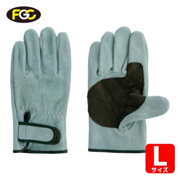 富士グローブ 牛床革オイル加工手袋(袖口マジックタイプ) JS-328 ジャストマジック L (1双...