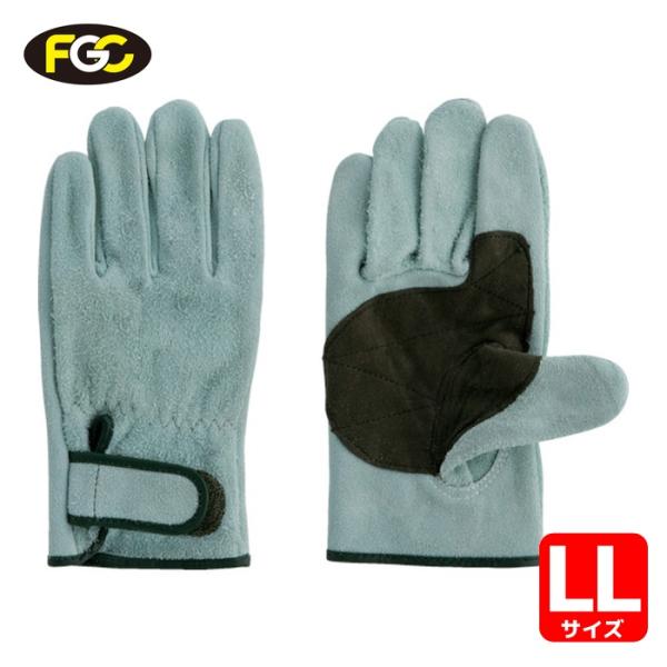 富士グローブ 牛床革オイル加工手袋(袖口マジックタイプ) JS-328 ジャストマジック LL (1...