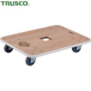 TRUSCO(トラスコ) 木製平台車 ジュピター 600X450 φ75 200kg (1台) JUP-6045-200｜kouguland