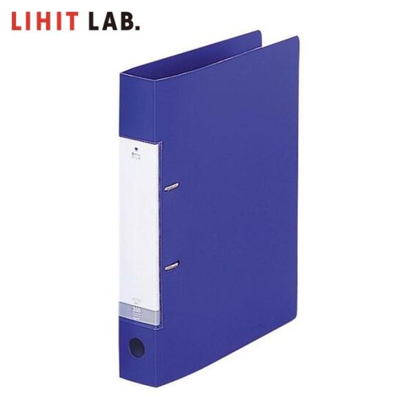 LIHIT LAB. リヒトラブ A4/S D型リングファイル（350枚） 青 (1冊) 品番：G2...