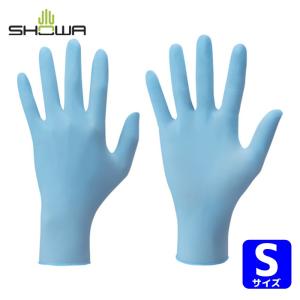 ショーワグローブ 作業手袋 ニトリルゴム使い捨て手袋 No886ニトリスト・タフプラス100枚入 Sサイズ (1箱) 品番：NO886-S