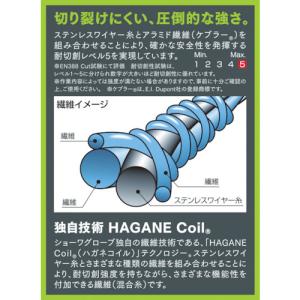 ショーワグローブ 耐切創手袋 ハガネコイル S...の詳細画像2