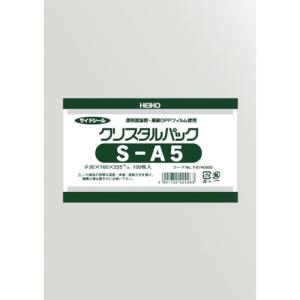 HEIKOOPP袋 テープなし クリスタルパック S-A5 (1袋) 品番：6740000 S16-22.5 OPP袋の商品画像