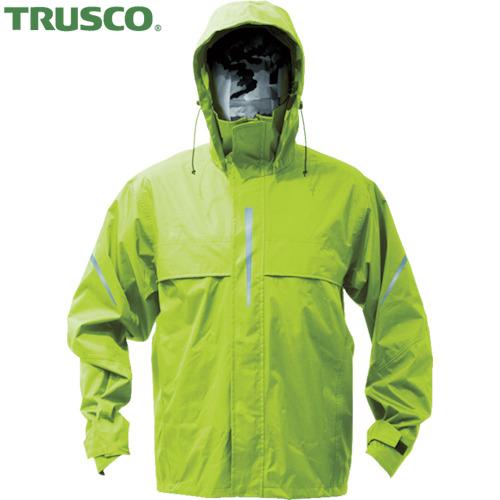 TRUSCO(トラスコ) ベンチレーション(通気口)付レインスーツ ライム 3L (1着) TRW3...