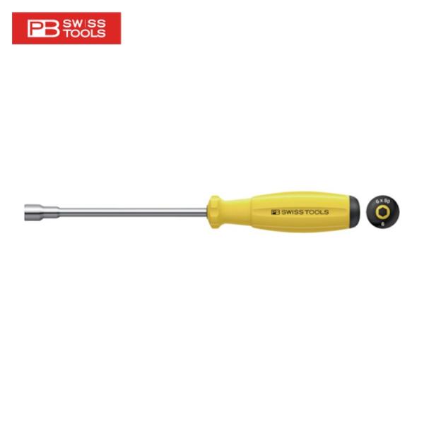 PBスイスツールズ スイスグリップ・ナットドライバー (1本) 品番：8200-5.5-90ESD