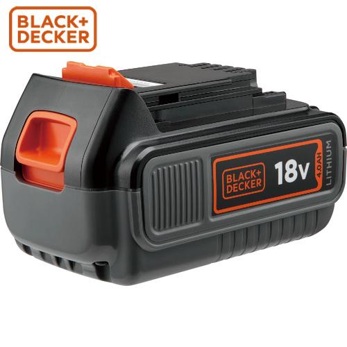 ブラック&amp;デッカー 18V 4.0Ah リチウムイオンバッテリーパック (1台) 品番：BL4018...