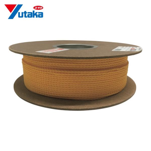 ユタカメイク ロープ PEカラーロープドラム巻 3φ イエロー (200m) RE-70