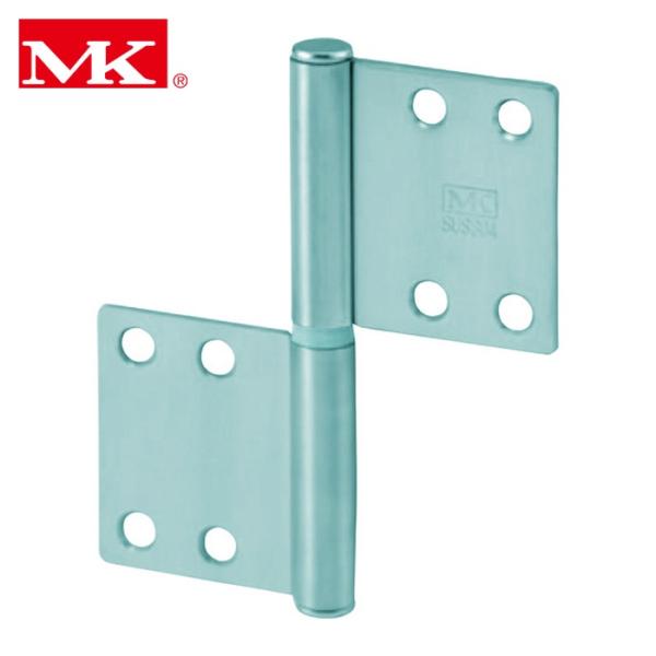MK S-45CH 071 ステンレス ルーム丁番2R(両面皿) 102X89 HL (1枚)