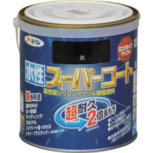 アサヒペン 水性スーパーコート 0.7L 黒 (1缶) 品番：414649｜kougulandplus