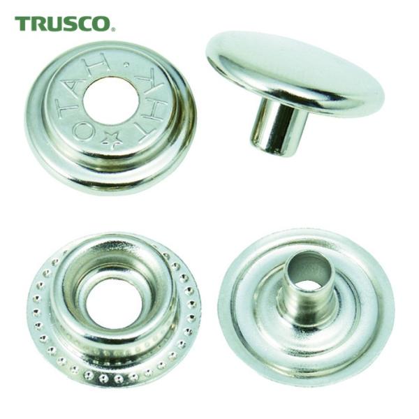 トラスコ TRUSCO ハトメボタン ニッケルメッキ 15mm 10組入り (1Pk) 品番：P-T...