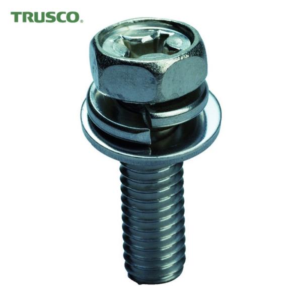 トラスコ TRUSCO 十字穴付アプセット組込 P＝3 ステンレス M6×10 28本入 /（+）ア...