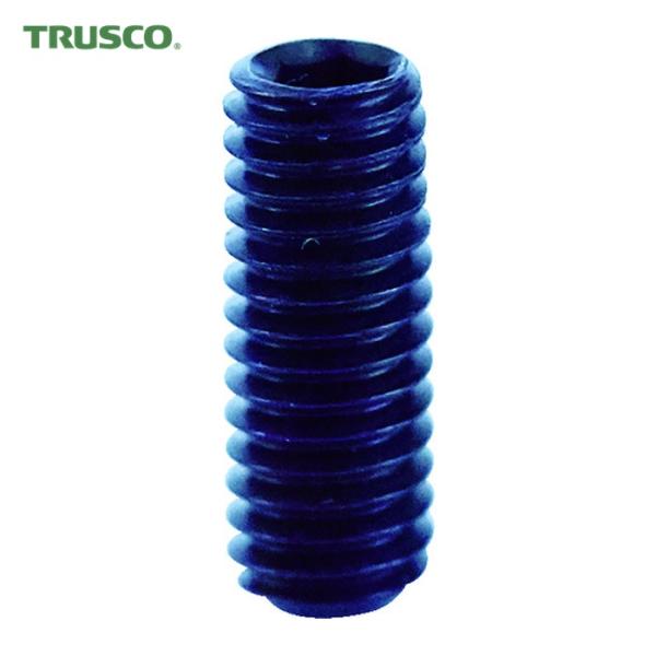 トラスコ TRUSCO 六角穴付止めねじ 平先 黒染め M3×8 80本入 (1Pk) B63-03...