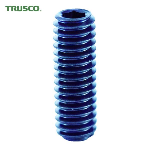 トラスコ TRUSCO 六角穴付止めねじ 平先 黒染め M4×6 80本入 (1Pk) B63-04...