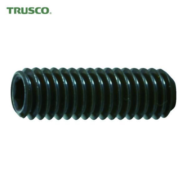 トラスコ TRUSCO 六角穴付止めねじ 平先 黒染め M4×8 80本入 (1Pk) B63-04...