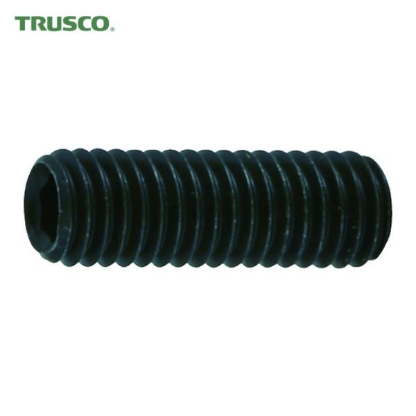 トラスコ TRUSCO 六角穴付止めねじ 平先 黒染め M5×12 80本入 (1Pk) B63-0...